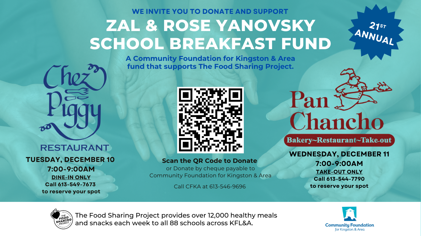 Feeding Kingston’s Future: The Zal and Rose Yanovsky Breakfast Fund